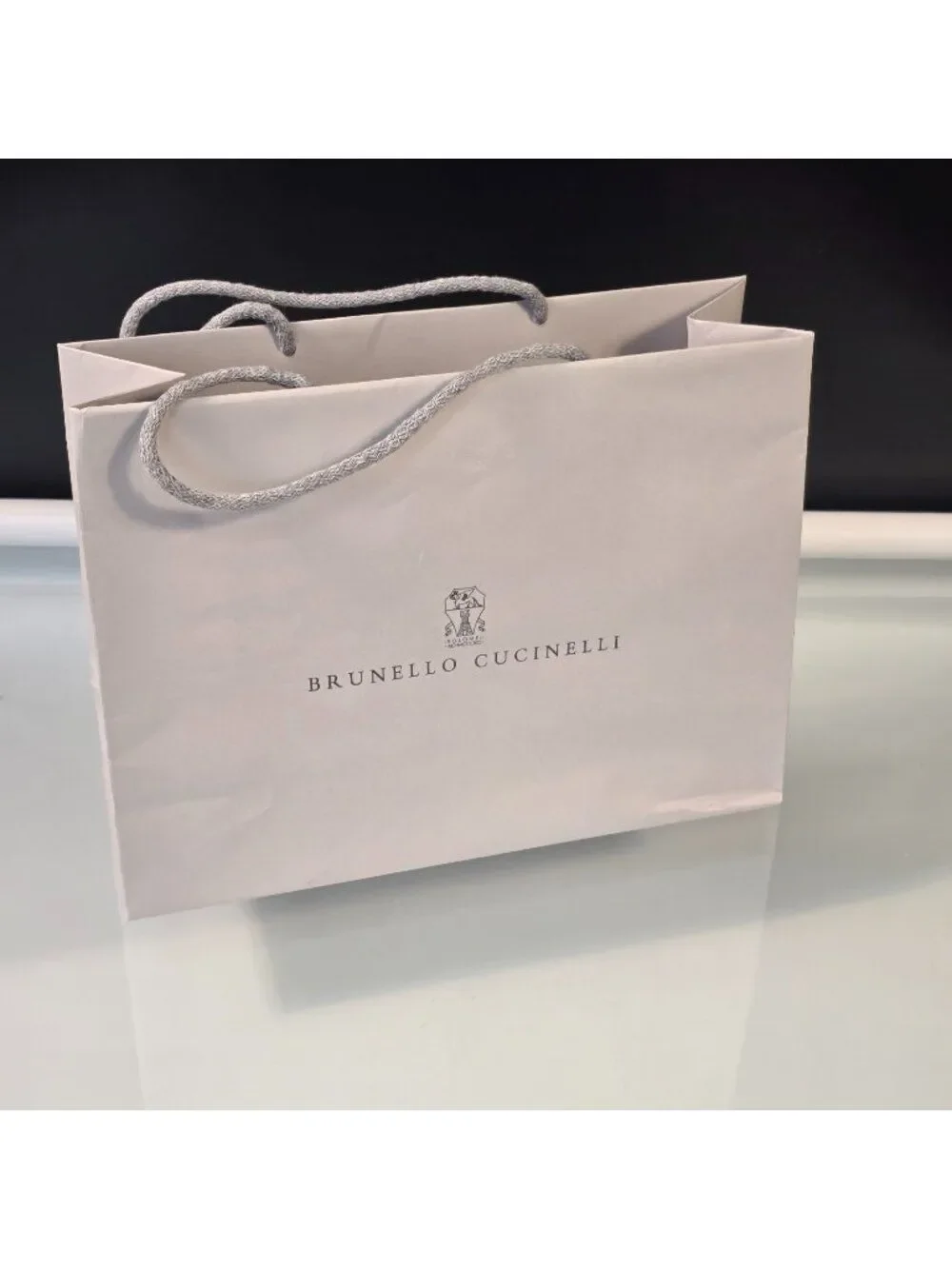 BRUNELLO CUCINELLI Paper Gift Shopping Bag 12.5